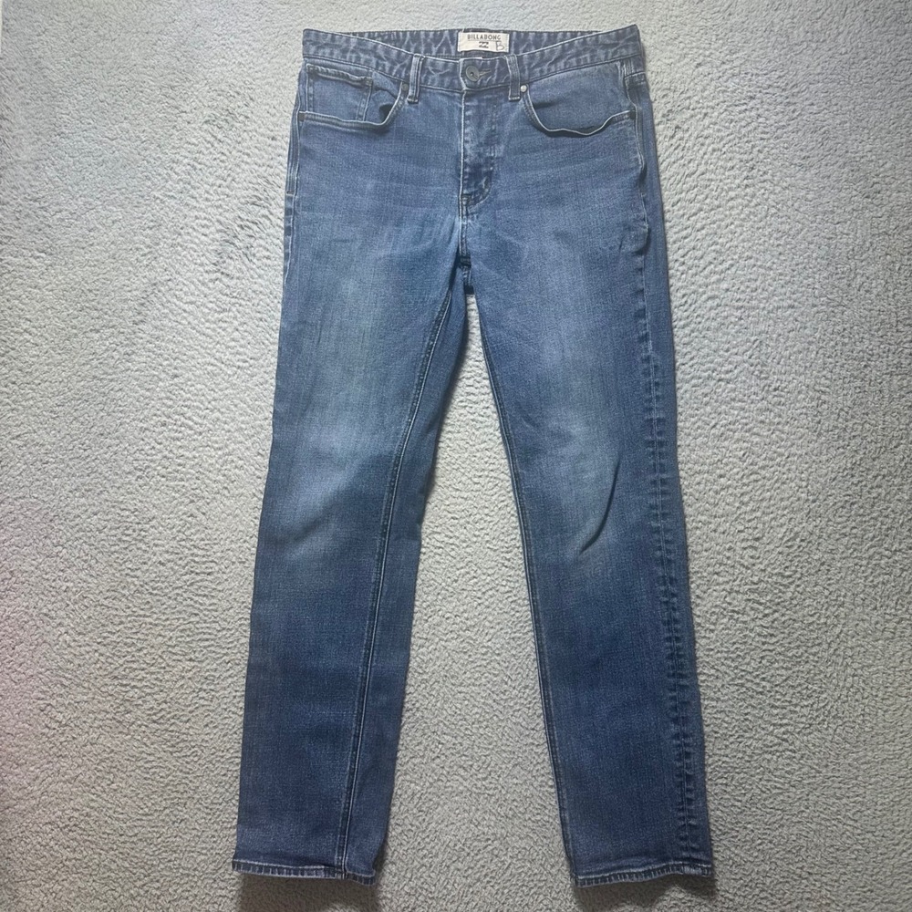 Billabong Mens Blue Straight Leg Denim Jeans Size‎ 32